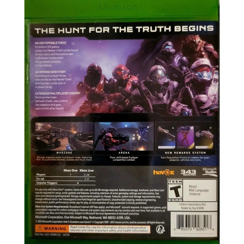 Microsoft Xbox One halo guardians